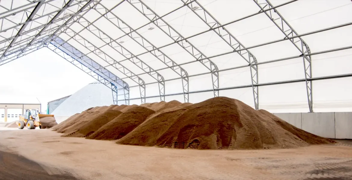 Bulk Storage Fabric Structure